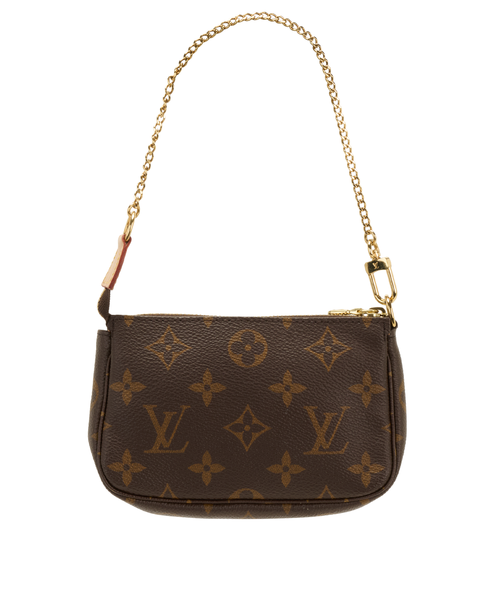 Mini Pochette, &pound;495, Handbags, Brown, Canvas, Back view
